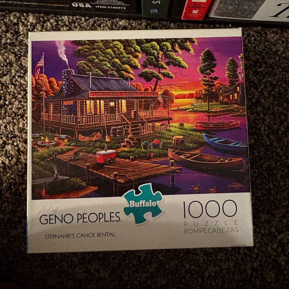 Buffalo David Bitton Geno Peoples Puzzle - Vibrant Sunset Scene